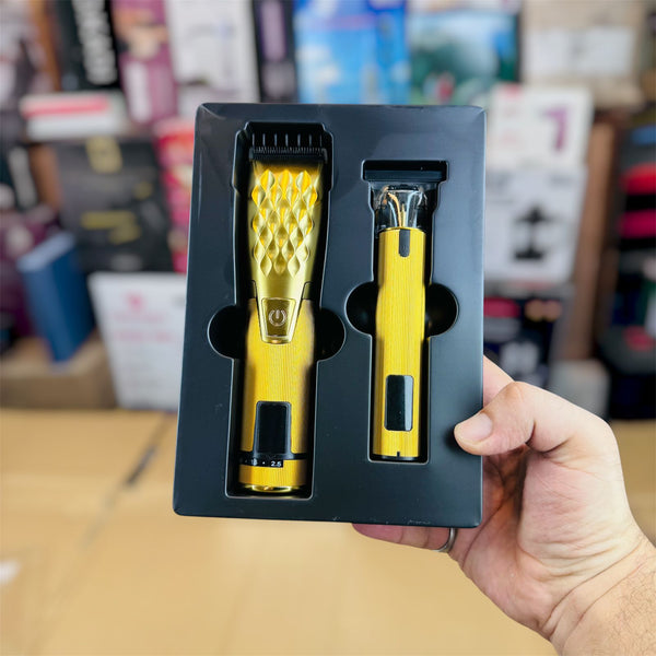 Metal 2-in-1 Hair Clipper & Trimmer M652 (Rechargeable, Digital Display)