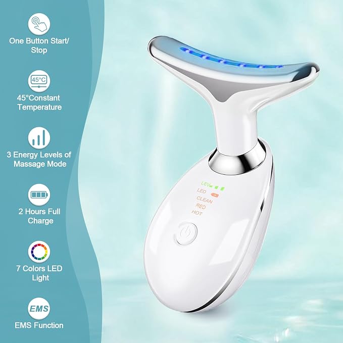 3-in-1 Red Light Therapy Facial Lifting Massager